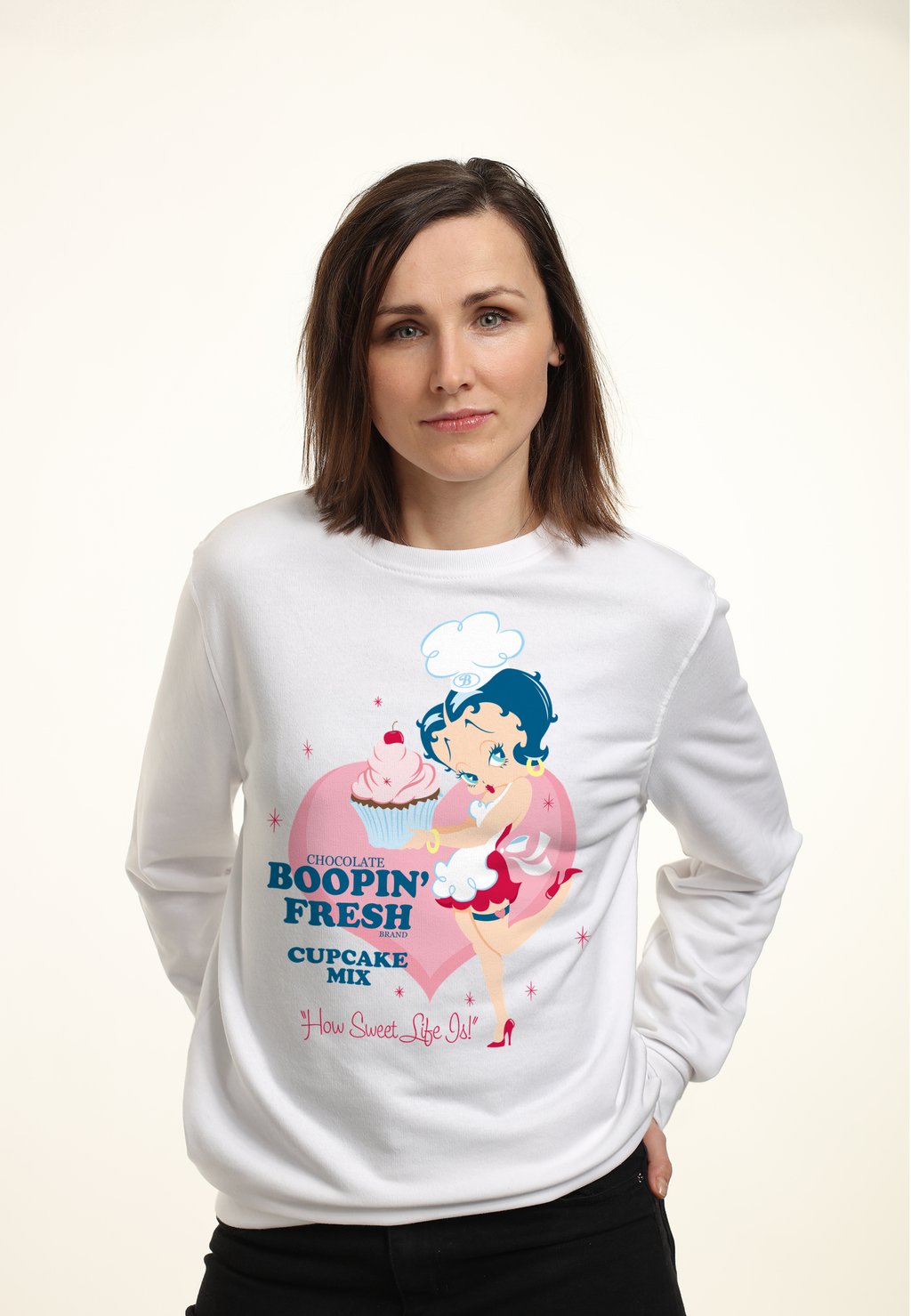 

Толстовка BETTY BOOP CUPCAKE MIX Henry Tiger, белый