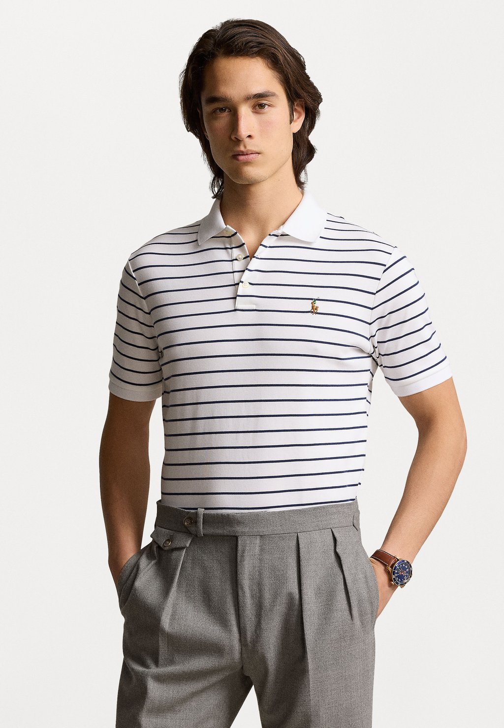 

Рубашка поло CLASSIC FIT SOFT COTTON POLO SHIRT Polo Ralph Lauren, белый