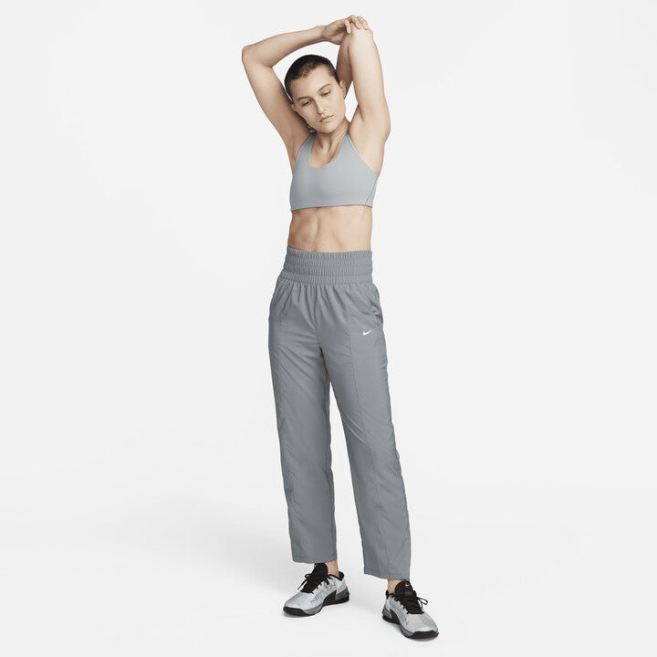 Женские серые брюки Nike Dri-FIT One с ультравысокой талией и эластичным поясом Active FTS434 Nike, серый — фото 3