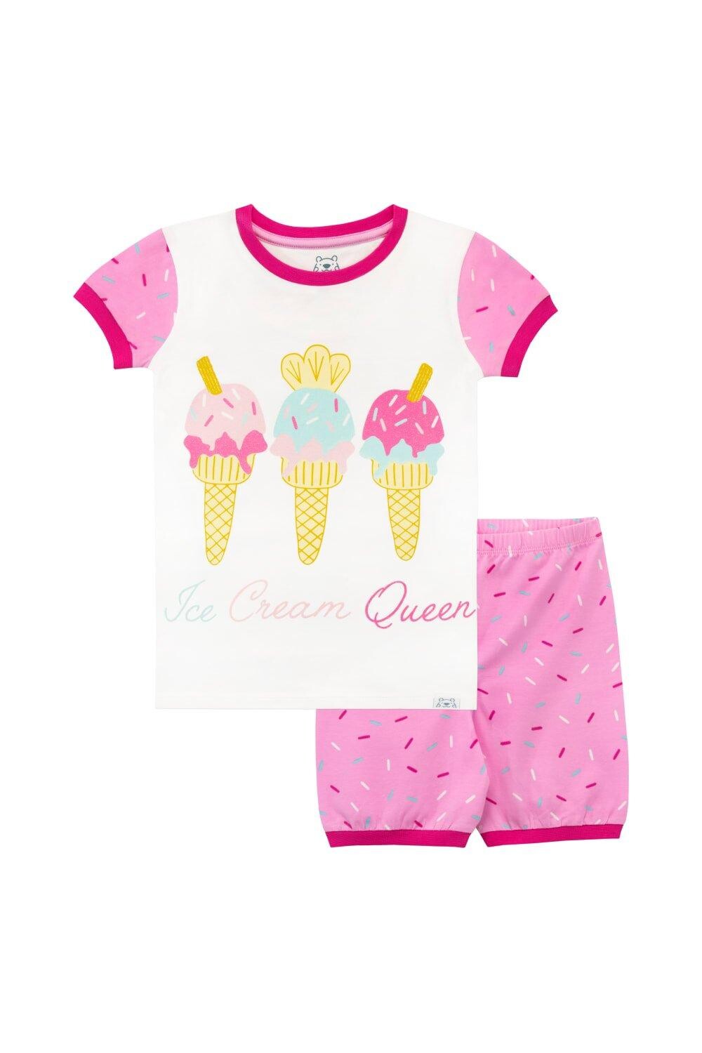

Уютная облегающая пижама Ice Cream Queen Harry Bear, розовый