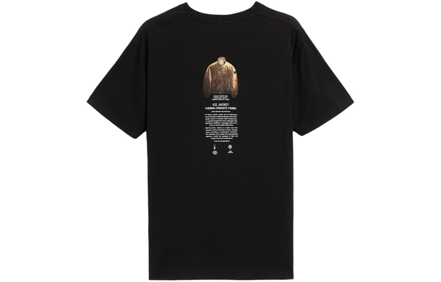 

Футболка Stone Island Logo Printed мужская, черный