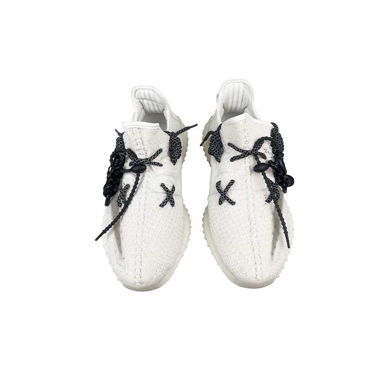 Yeezy Boost 350 V2 Износостойкие низкие повседневные кроссовки Unisex White Black Adidas Originals — фото 4