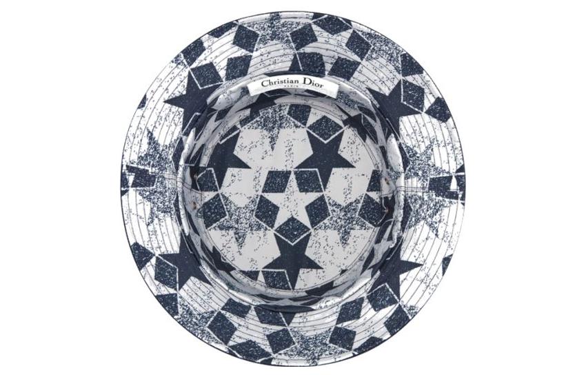 

Хлопковая панама унисекс синяя DIOR