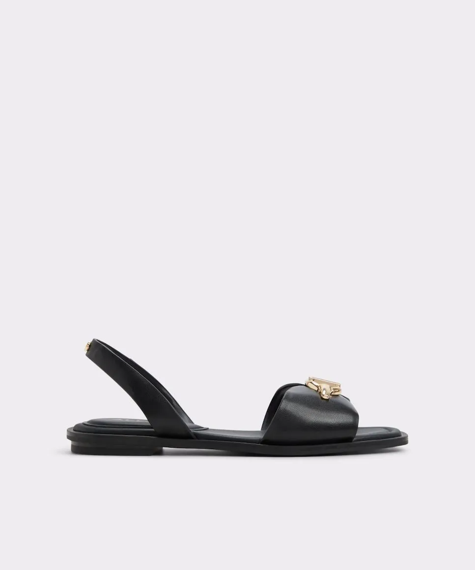 Женские сандалии на плоской подошве с квадратным носком Aldo, черный