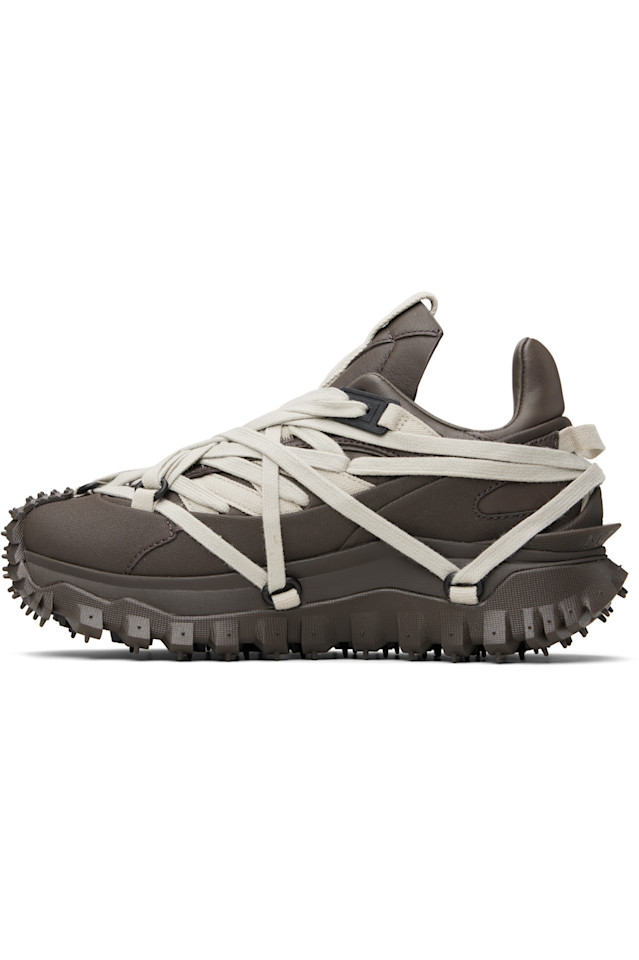 Rick Owens Moncler + Rick Owens серые кроссовки Trailgrip Megalace — фото 3
