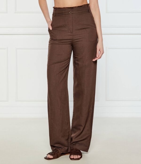 

Брюки Flare fit Patrizia Pepe, коричневый