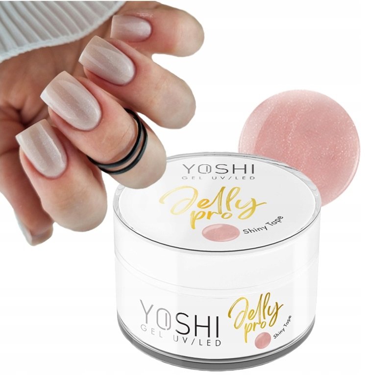 

Yoshi Jelly Pro Gel Jelly Builder Nude Beige с блестящими частицами 50 г