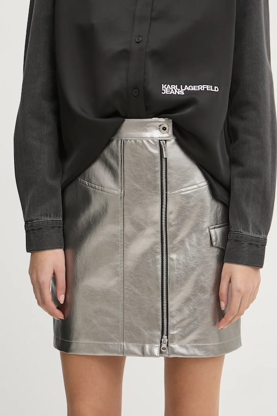 

Юбка Karl Lagerfeld Jeans, серебряный