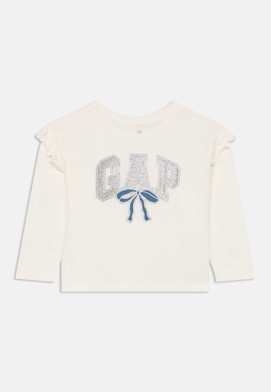 

Топ GAP BABYGAP LOGO RUFFLE CREWNECK T-SHIRT, New Off-White/Off-White
