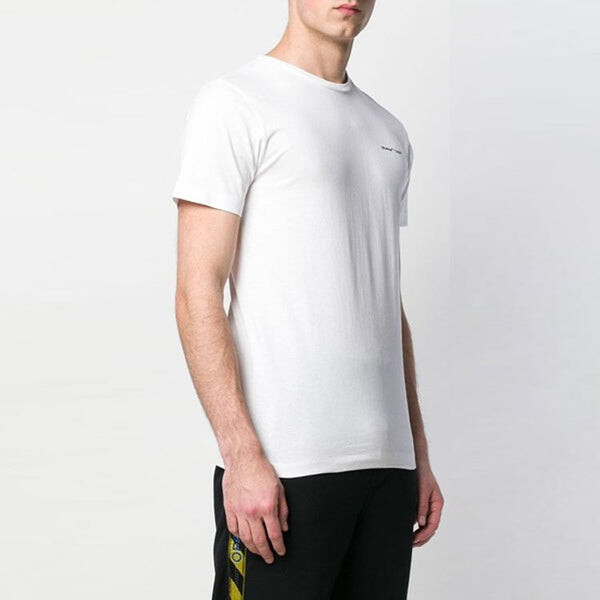 Футболка chest alphabet logo slim fit short sleeve white Off-White, белый — фото 4