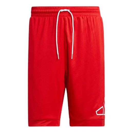 

Шорты big logo short logo printing sports shorts red Adidas, красный
