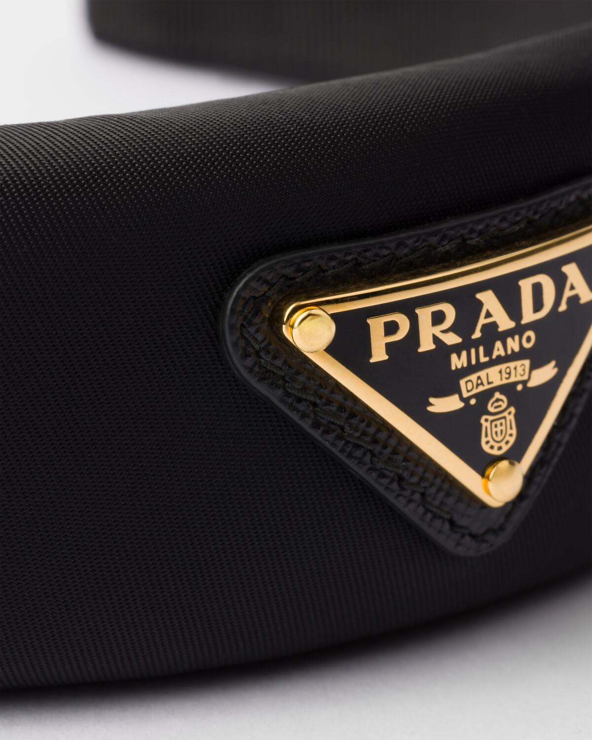 Ободок из переработанного нейлона Prada, черный — фото 3