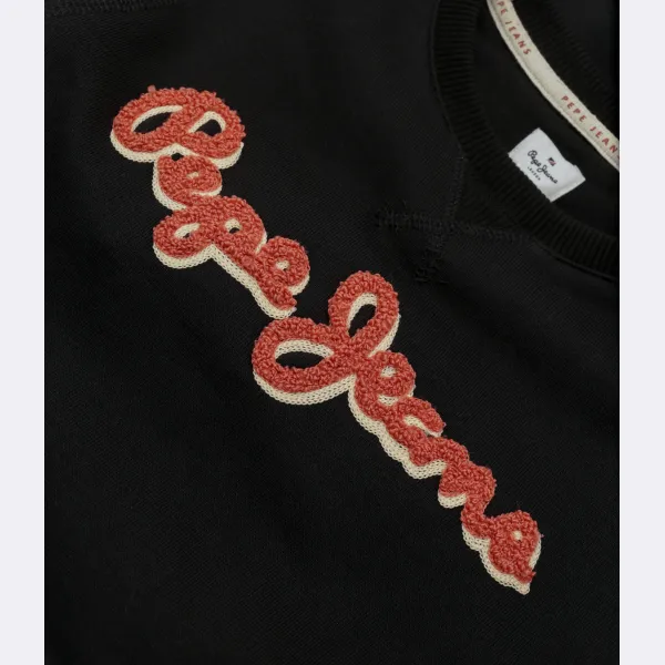 Толстовка Lamonty Crew стандартного кроя Pepe Jeans London, черный — фото 3