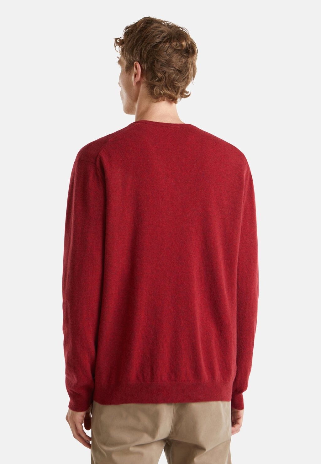 

Джемпер V NECK IN PURE REGULAR FIT United Colors of Benetton, красный