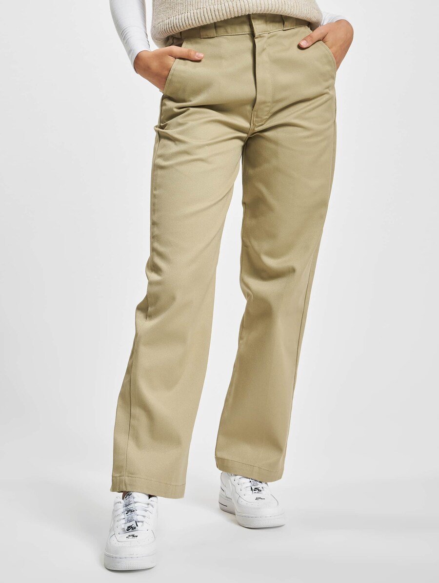 

Обычные брюки со складками спереди DICKIES, бежевый