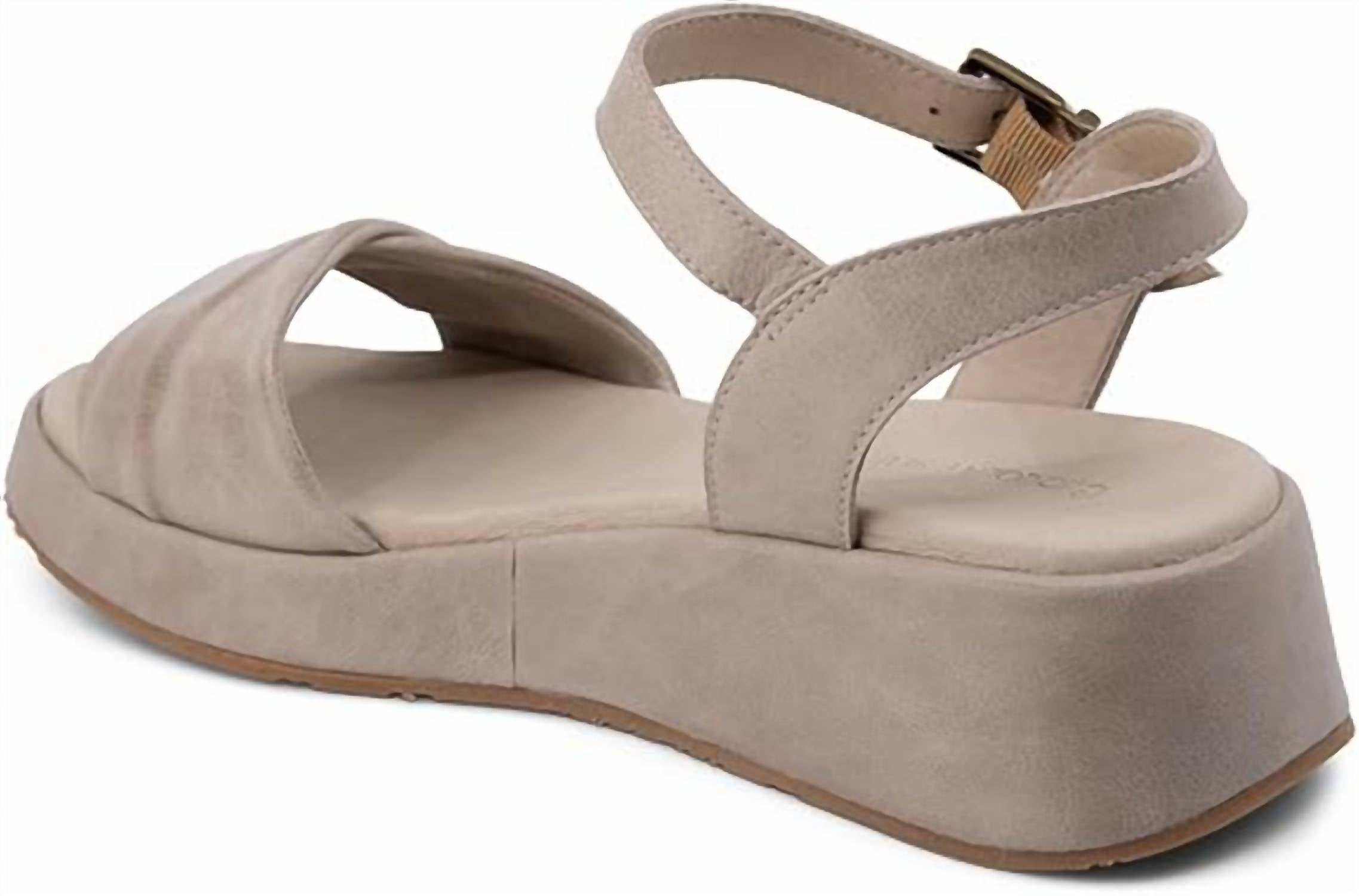 Женские мюли Elly на платформе из кожи тауп CHOCOLAT BLU, Taupe Leather — фото 2
