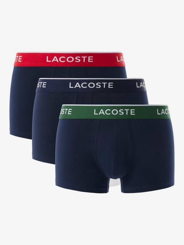 

Хлопчатобумажные эластичные плавки Lacoste, черный