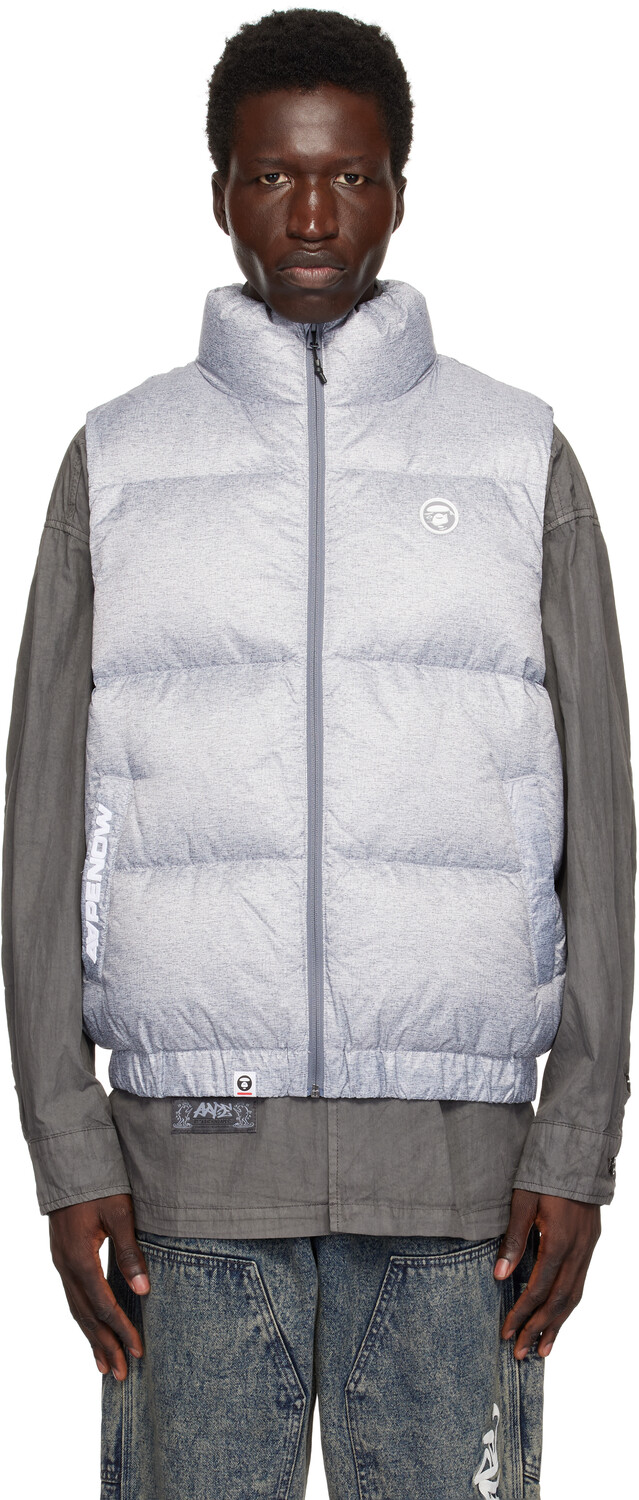 

Серый жилет AAPE Now Down AAPE by A Bathing Ape