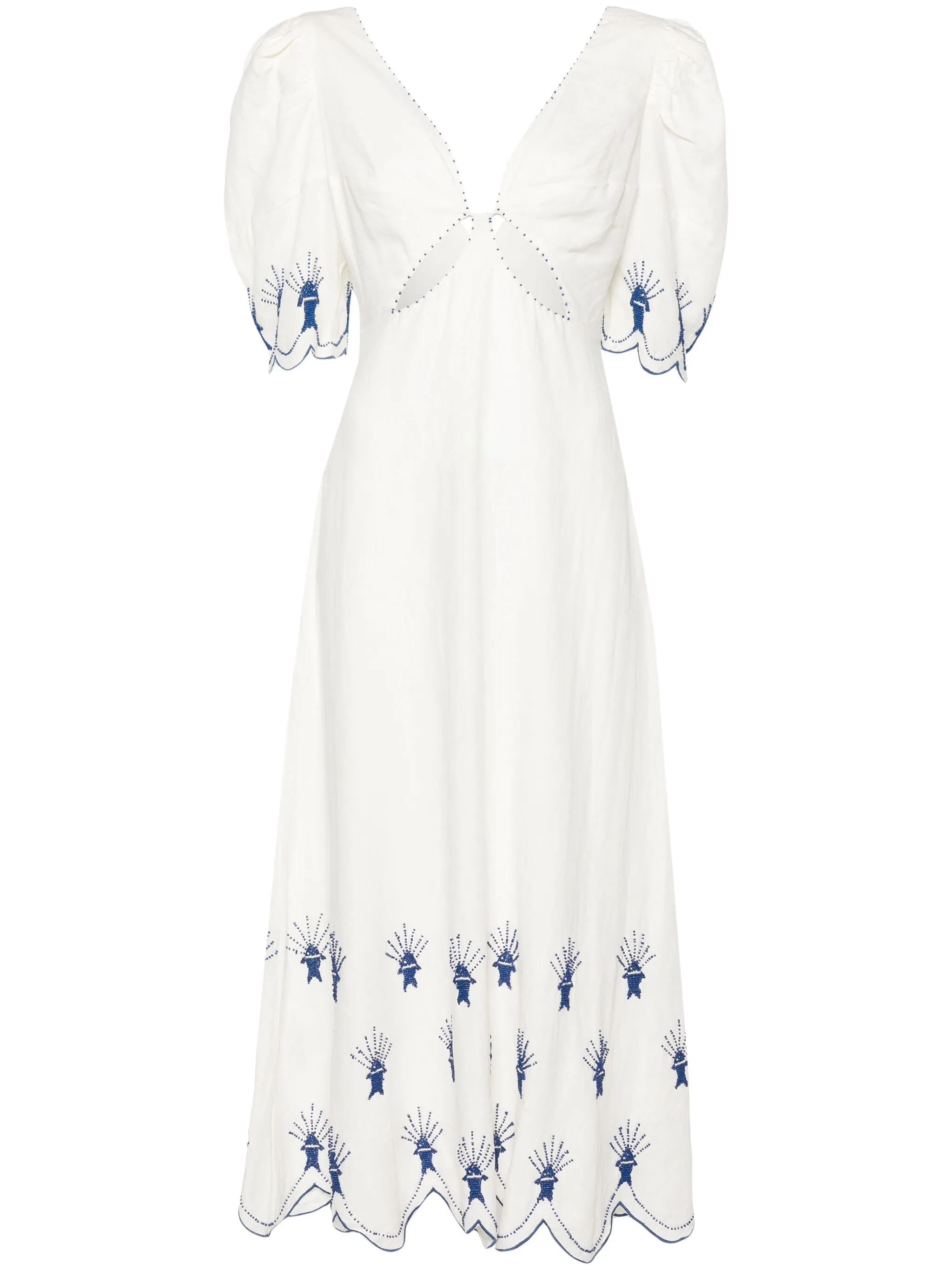 

Платье макси Sea Of Fish Farm Rio, белый