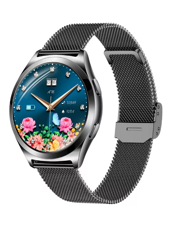 

Умные часы 1.27 HD с большим экраном, пульсометром, физиологическим мониторингом для женщин, водонепроницаемые Bluetooth-часы Ruxing Smart, black