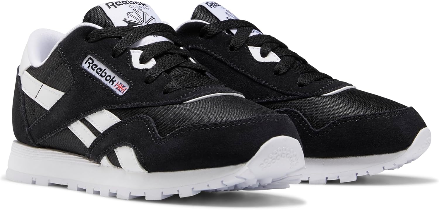 Мужские классические кроссовки Reebok из нейлона, белый/черный — фото 2