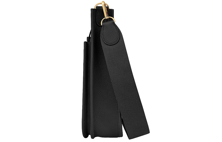Кожаная наплечная сумка Evelyne TC, унисекс кроссбоди Noir Black HERMES, K Stamp, Box Included — фото 2