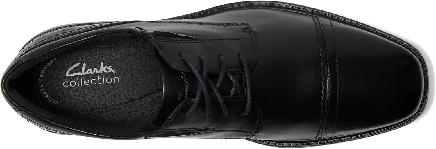 Туфли Clarks Mens Dresslite Cap, черный — фото 2