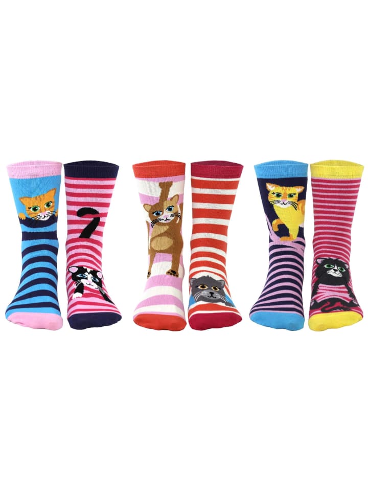 

Носки United Oddsocks, цвет feline good!