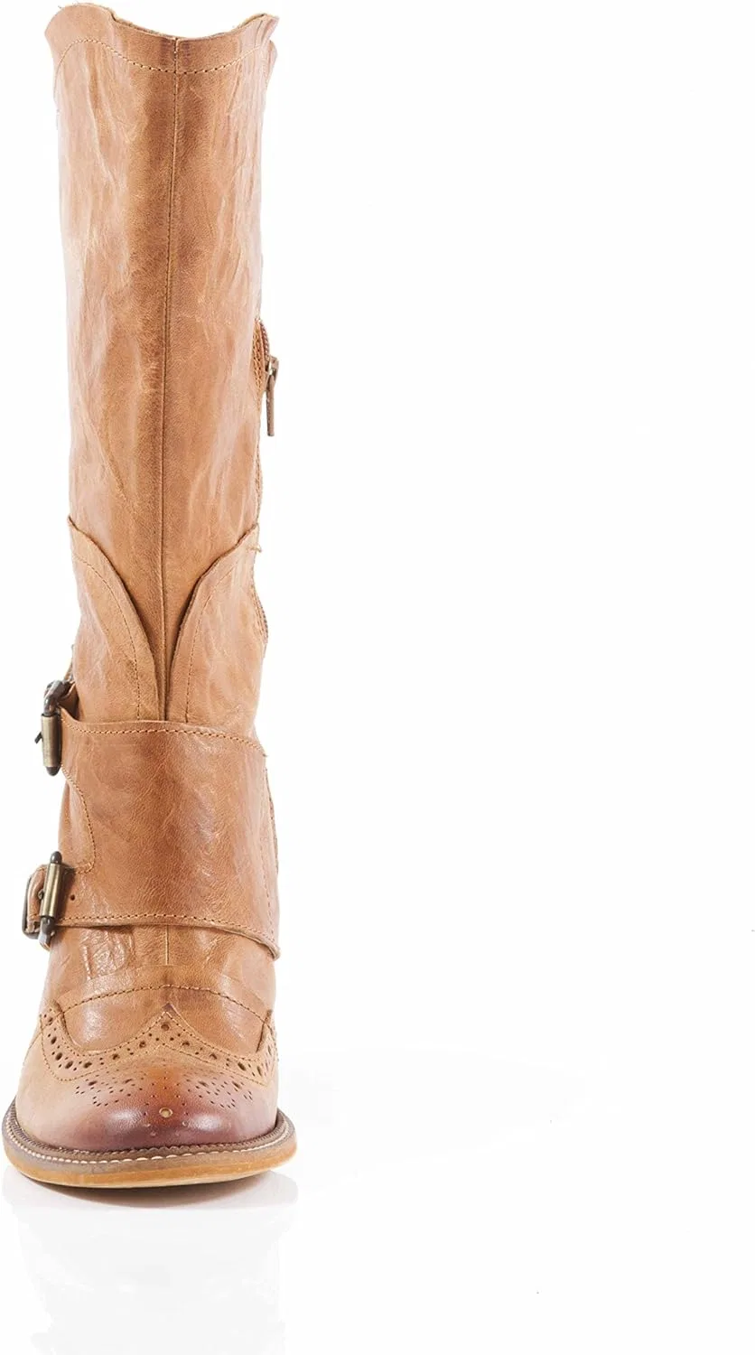 Байкерские ботинки dkode Dallas Stiefel Western Leder, Maroon — фото 4
