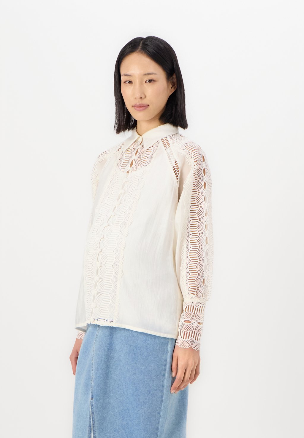 

Блузка на пуговицах SHIRT Copenhagen Muse, белый