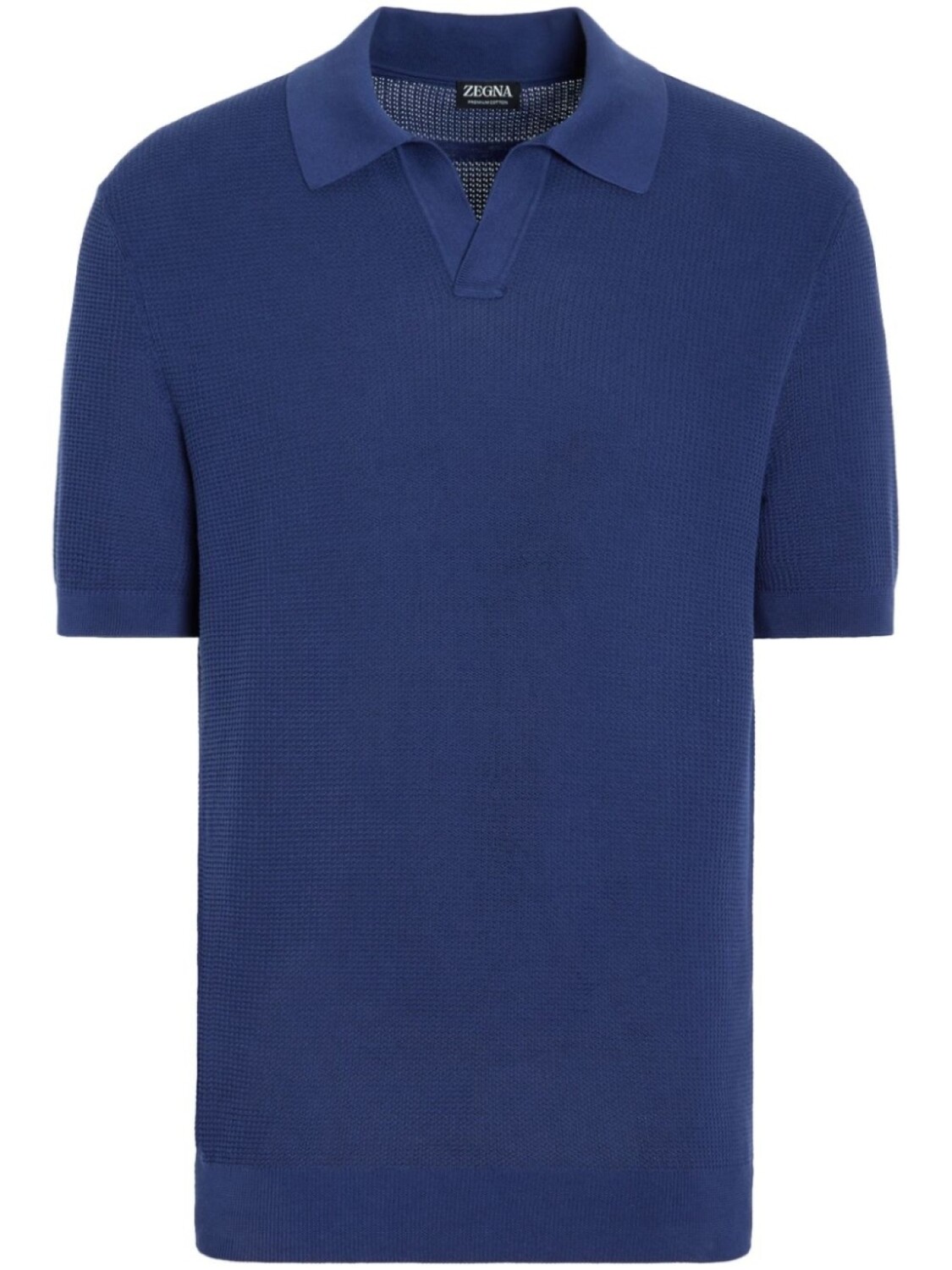 

Фактурная рубашка поло Zegna, синий