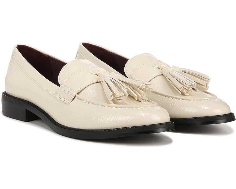 

Туфли на плоской подошве Franco Sarto Carolynn Slip-On Tassel Loafers, белый