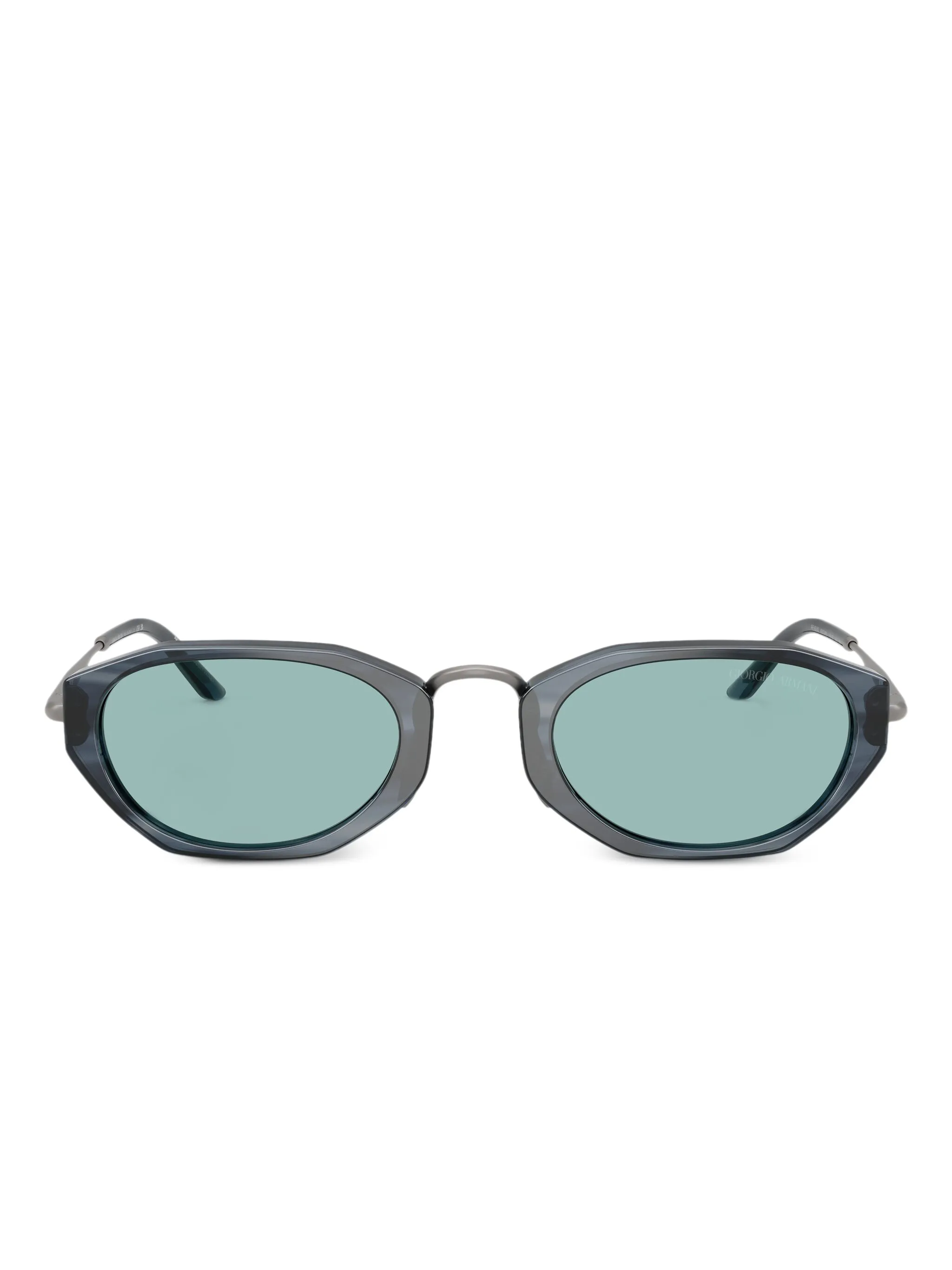 

Солнцезащитные очки в геометричной оправе Giorgio Armani, серый