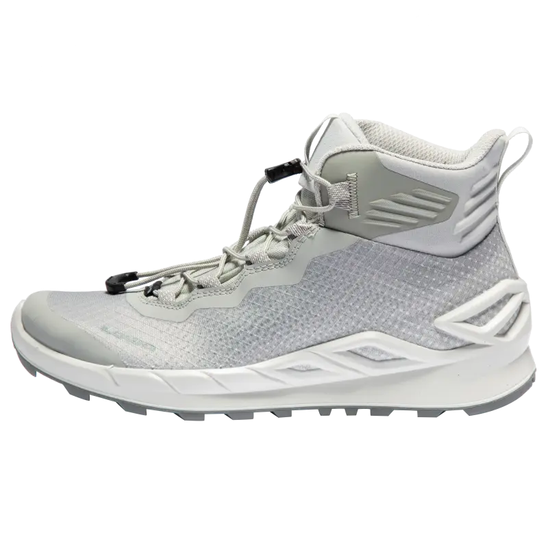 

Женские дышащие, водонепроницаемые и нескользящие уличные кроссовки Merger средней высоты Lowa, серый белый/светлый серый