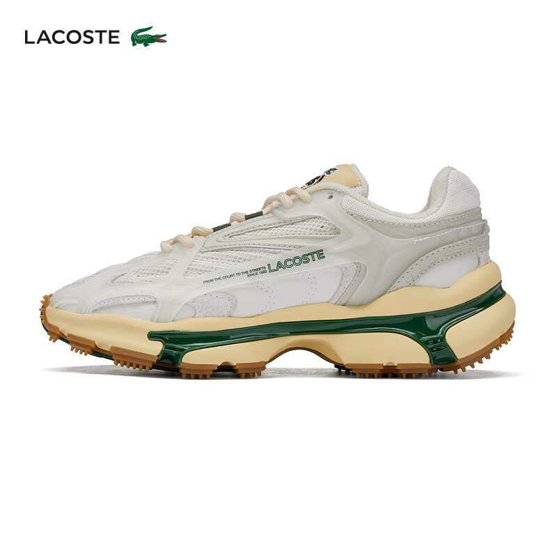 

Кроссовки женские Lacoste, белый / зеленый