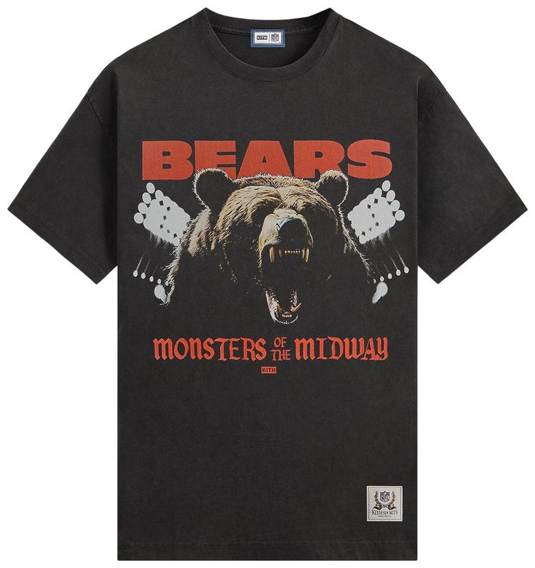 

Футболка Kith For The NFL Chicago Bears Vintage Jones Tee, черный
