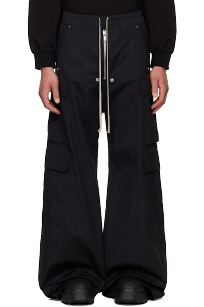 

Черные брюки-карго Hollywood Cargobela Rick Owens