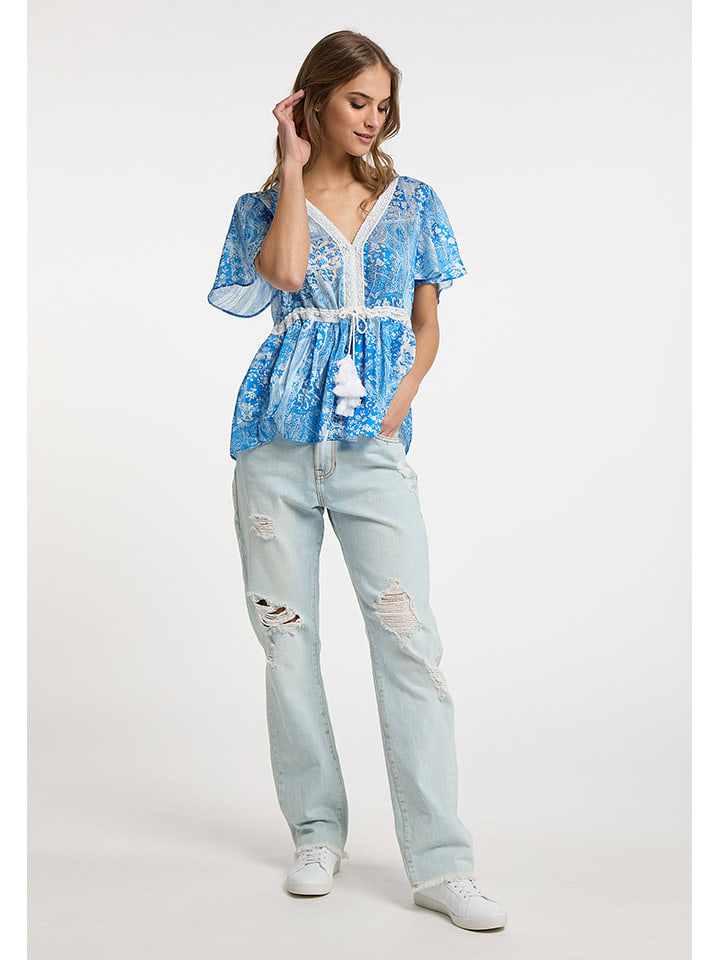 

IZIA Блузка сине-белого цвета