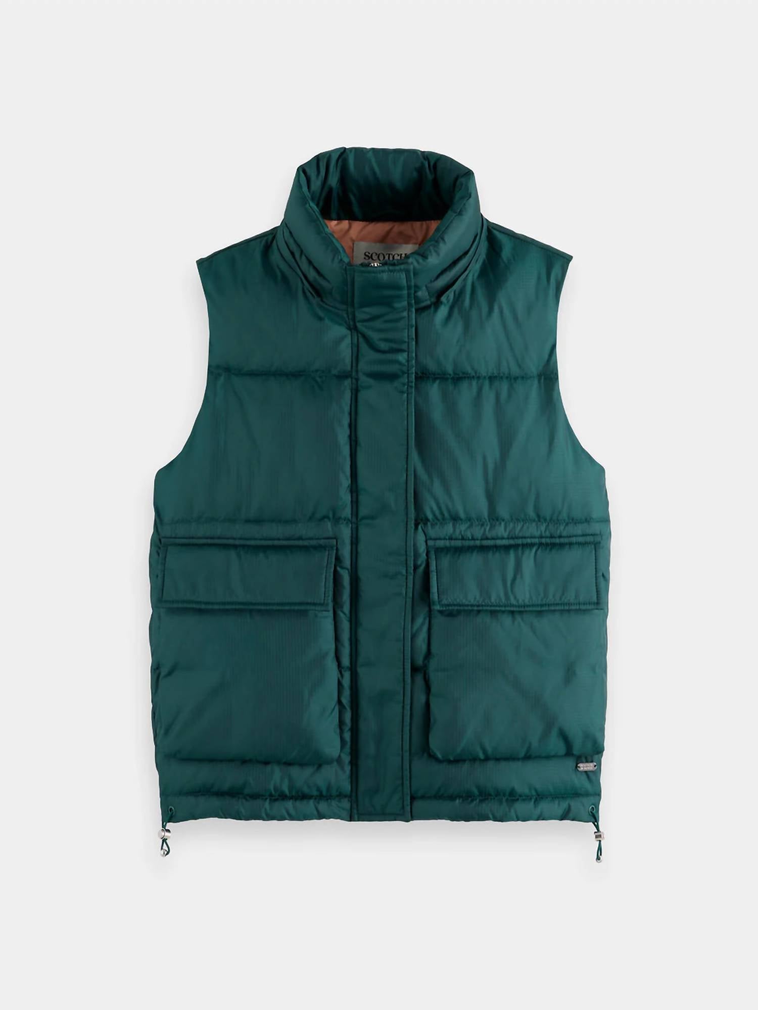 

Женская худи-жилетка в цвете кипарисовый зеленый SCOTCH & SODA