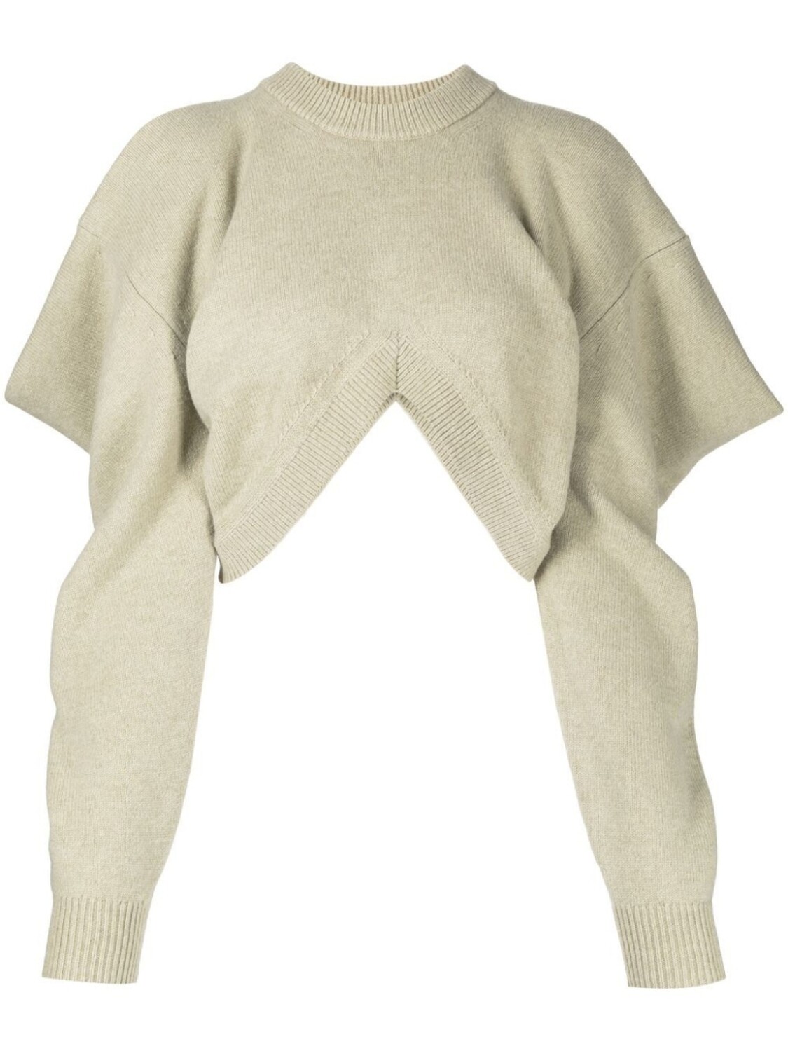 

Джемпер с драпировкой Alexander Wang, зеленый