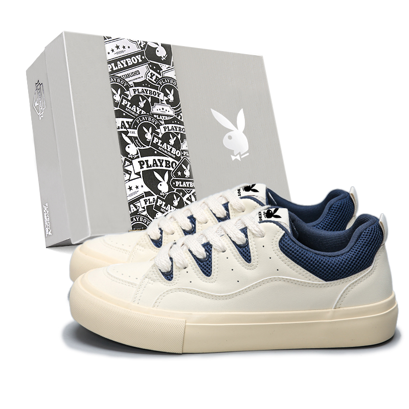 

Playboy Низкие мужские скейтерские кроссовки бежево-голубые, цвет Beige Blue
