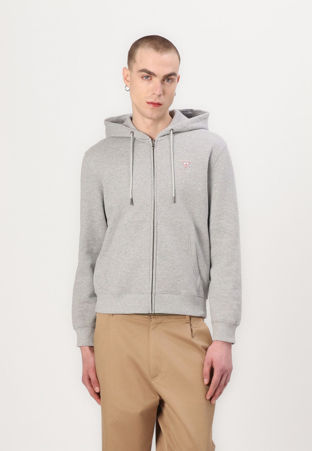 

Толстовка на молнии ZIP HOOD Guess Jeans, светло-серый