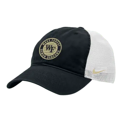 

Бейсболка Nike Wake Forest Heritage86 College Trucker Hat, черный