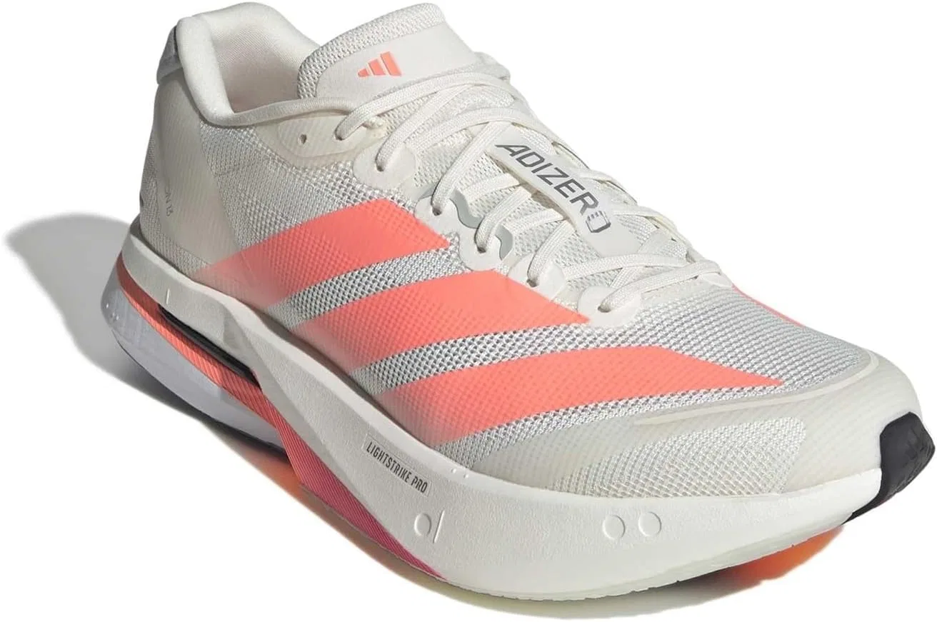 Кроссовки Adidas Unisex Adizero Boston 13 M, Dark White Luor Grey — фото 3