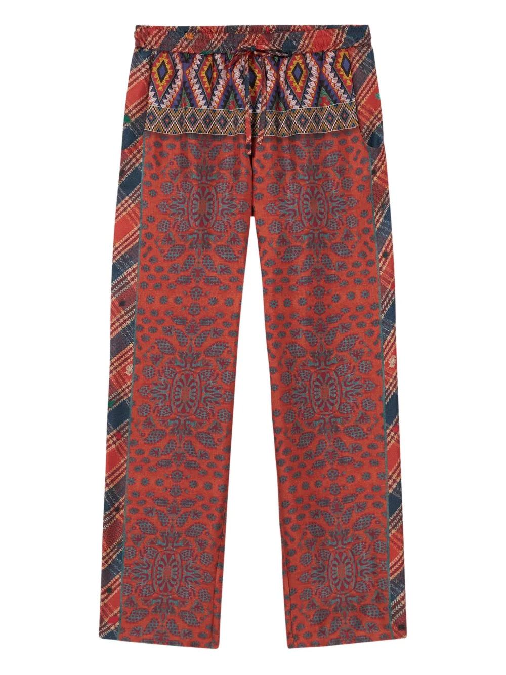 

Брюки с кулиской и узором пейсли Pierre-Louis Mascia, красный
