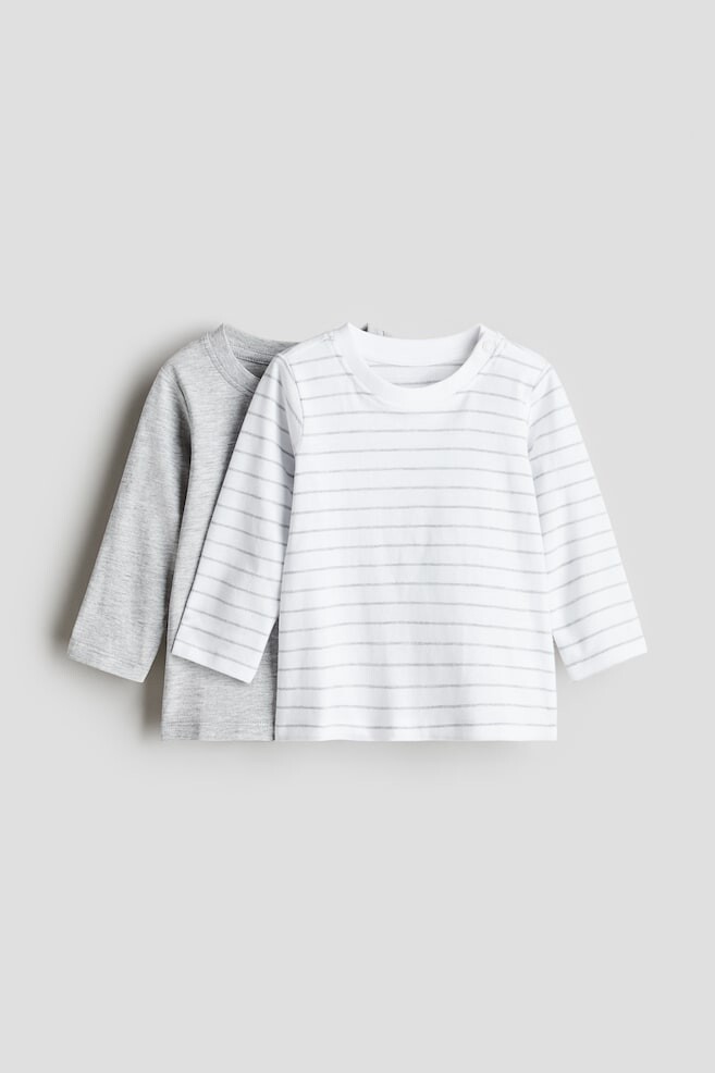 

2 рубашки с длинным рукавом H&M, мультиколор
