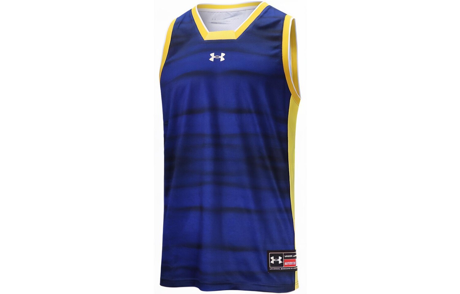 

Баскетбольная майка мужская королевского синего цвета Under Armour, синий