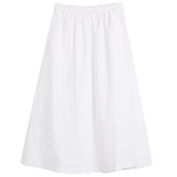 

Сатиновая юбка миди Samsøe Samsøe, белый