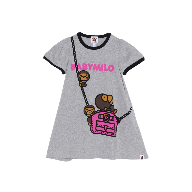 Детское платье A BATHING APE, белое WHX