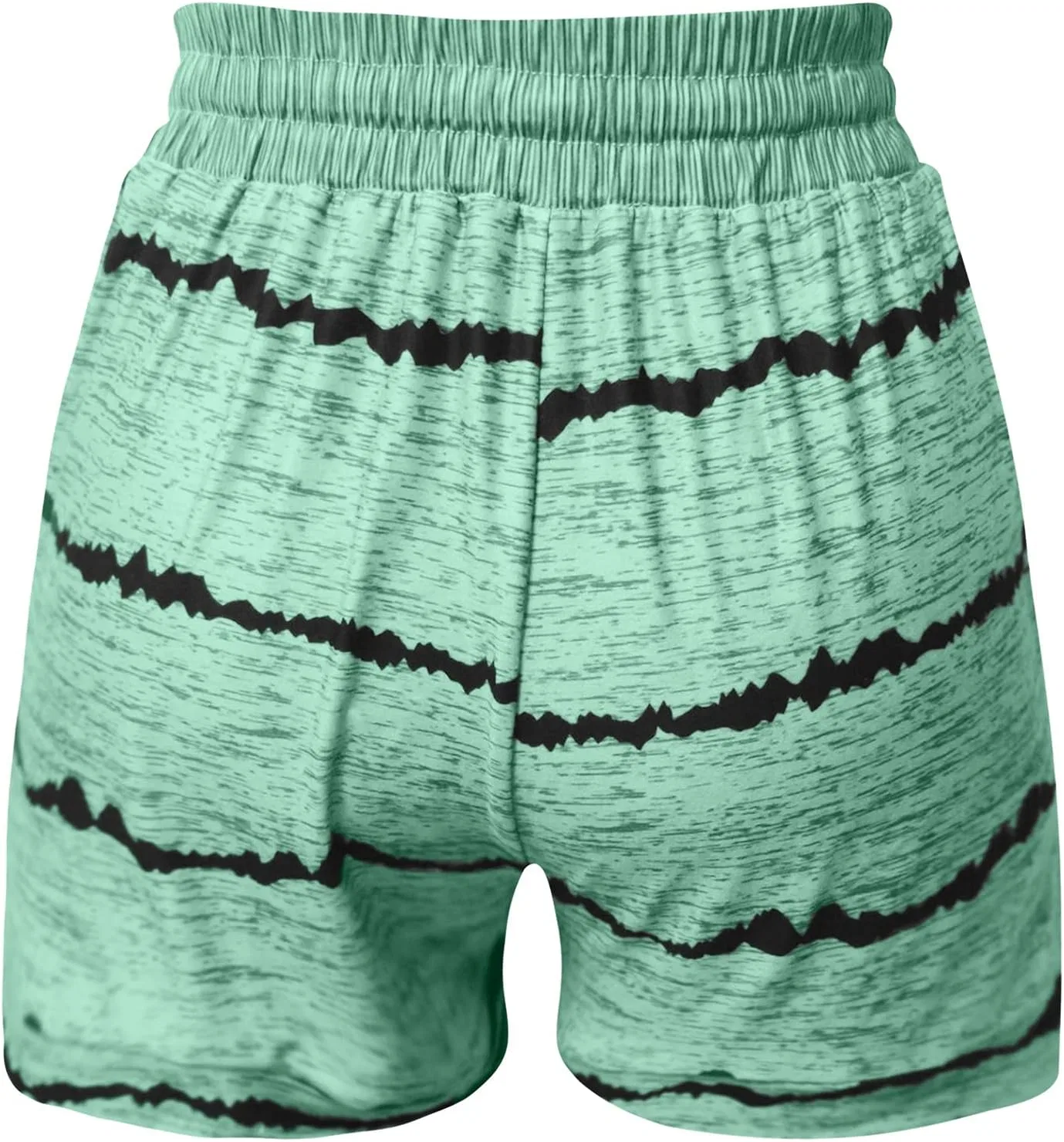 Шорты спортивные женские с эластичным поясом, Green — фото 2